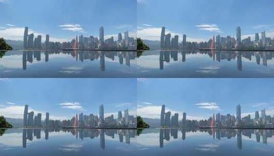 4K  重庆城市建筑景观天际线高清在线视频素材下载