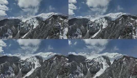 西藏察隅县雪山航拍空镜高清在线视频素材下载