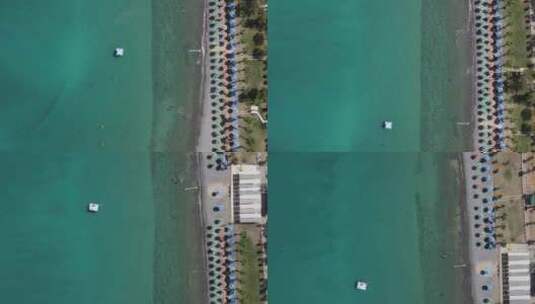 度假沙滩游泳海滩日光浴高清在线视频素材下载