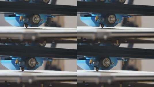 工作中的3D打印机高清在线视频素材下载