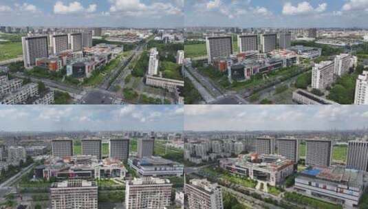 浦江镇 城市生活广场 商业 江月路地铁站高清在线视频素材下载