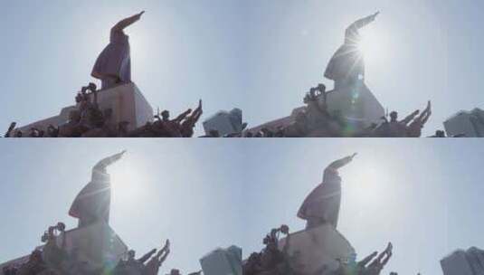 中山广场雕像高清在线视频素材下载