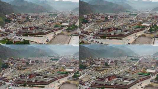 拉卜楞寺  佛教学院  藏族 藏教佛学院高清在线视频素材下载