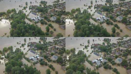 水浸邻里街高清在线视频素材下载