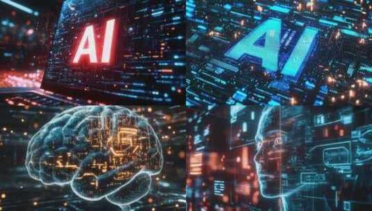 AI 机器人 人工智能高清在线视频素材下载