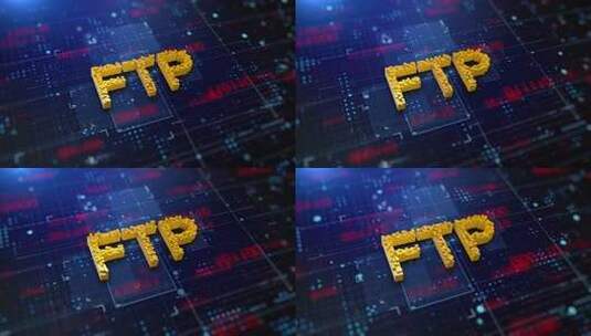 像素化首字母缩略词FTP高清在线视频素材下载