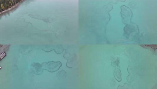 新疆喀纳斯湖航拍高清在线视频素材下载