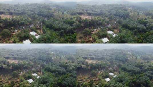 喀拉拉山站，区域景观，农民住房殖民地，林高清在线视频素材下载