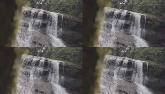 一个美丽的瀑布高清在线视频素材下载