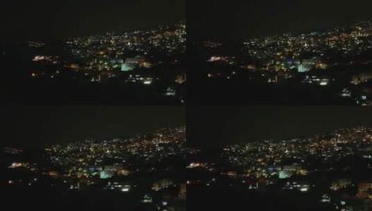 城市夜晚的灯光高清在线视频素材下载