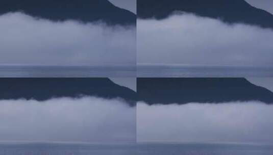 挪威漂浮的云层高清在线视频素材下载