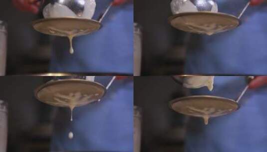 豆浆过滤豆渣 (4)高清在线视频素材下载