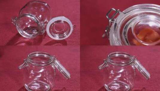 【镜头合集】玻璃密封罐玻璃罐2高清在线视频素材下载