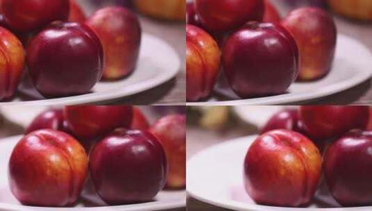 光滑油桃水果 (3)高清在线视频素材下载