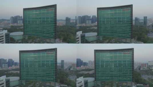深圳华为总部大楼全景左环绕高清在线视频素材下载