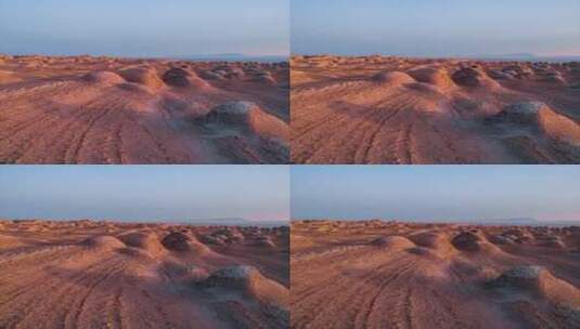 鄂博梁日出前的火星地貌光影褪去高清在线视频素材下载