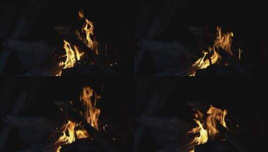木材燃烧的火高清在线视频素材下载