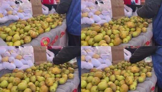 买水果雪梨鳄梨啤梨进口水果高清在线视频素材下载