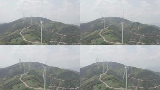 风力电场 三一重能  镜头右往左旋转高清在线视频素材下载