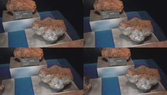 陨石铁矿石页岩地质勘探高清在线视频素材下载