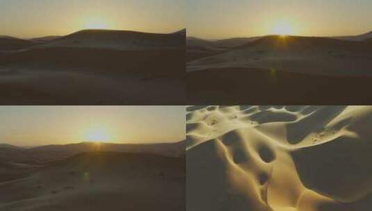 沙漠防沙治沙甘肃西藏戈壁滩荒漠化2高清在线视频素材下载