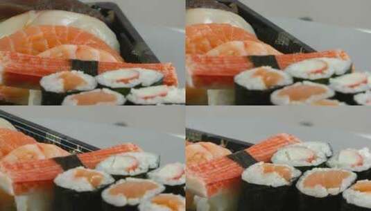 4K寿司和鱼高清在线视频素材下载