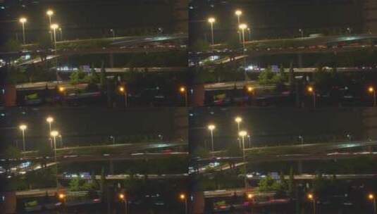 2022.7.28四惠桥夜景延时高清在线视频素材下载