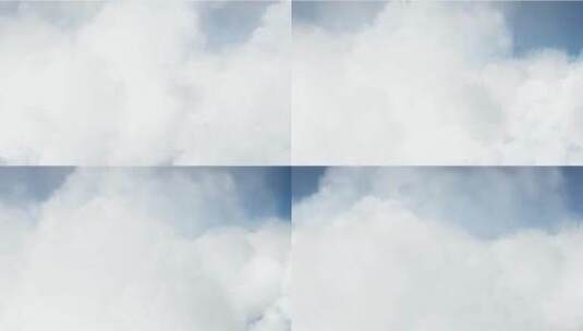 天空云飞机延时摄影白云蓝天云层高清在线视频素材下载