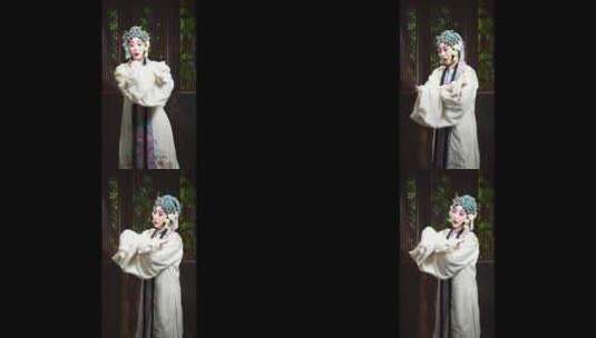 京剧演员青衣表演高清在线视频素材下载