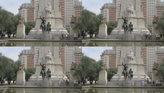 公园里的雕塑高清在线视频素材下载