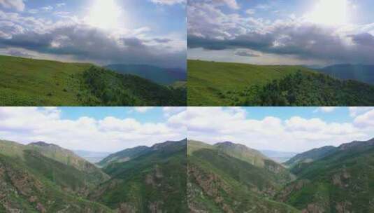 六棱山  航拍    生态绿色   绿色森里 合集高清在线视频素材下载