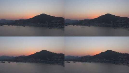 黎明前的山脉景观高清在线视频素材下载