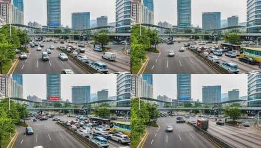 深圳城市车流高清在线视频素材下载