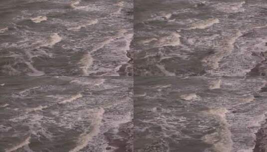 大海海滩海面大浪慢镜头高清在线视频素材下载