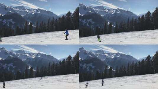 滑雪场 极限运动高清在线视频素材下载