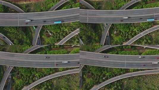 道路高架路俯拍高清在线视频素材下载