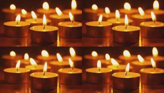 祈福蜡烛，祈祷高清在线视频素材下载
