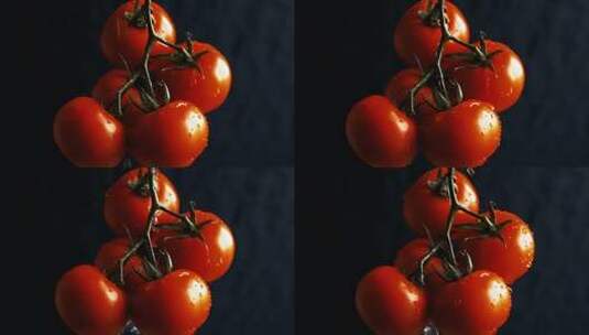 鲜艳诱人的西红柿高清在线视频素材下载