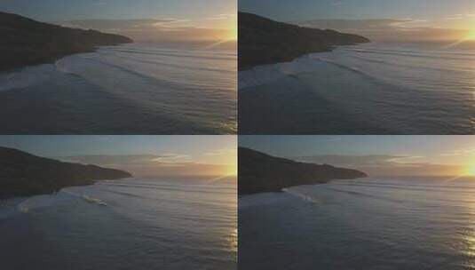 日落时的海滨高清在线视频素材下载