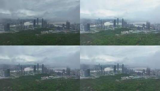 中国广东省珠海市横琴澳门高清在线视频素材下载
