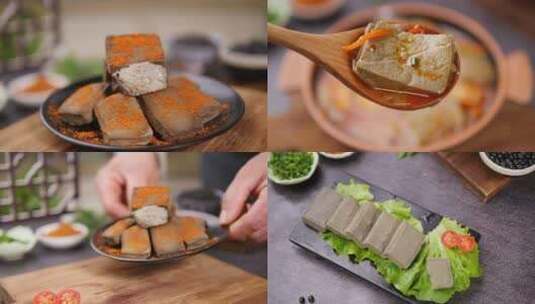 黑豆包浆豆腐高清在线视频素材下载