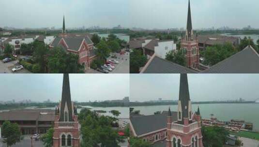 教堂建筑高清在线视频素材下载