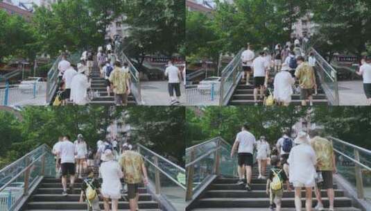 重庆步行街行人高清在线视频素材下载