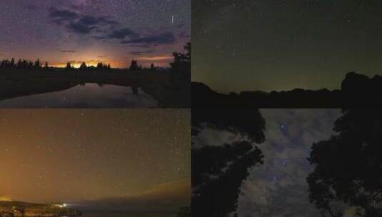 【合集】银河星空延时摄影高清在线视频素材下载