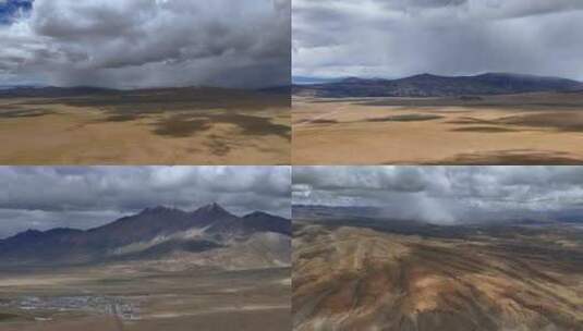 西藏阿里地区的局部暴雨高清在线视频素材下载