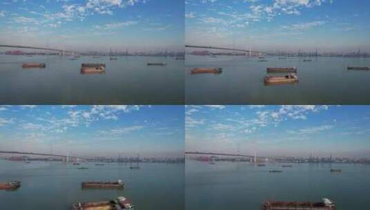 东莞港航拍高清在线视频素材下载