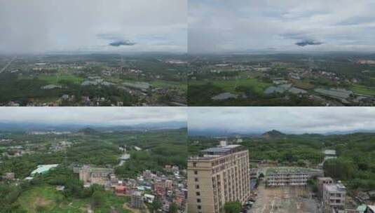 雨后城镇乡村高清在线视频素材下载