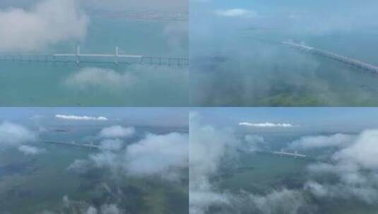青岛跨海大桥航拍高清在线视频素材下载