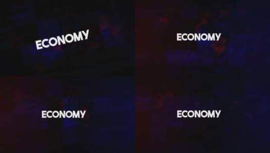 具有电影背景的经济故障标题动画高清在线视频素材下载