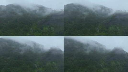 云雾群山烟雨雨景高清在线视频素材下载